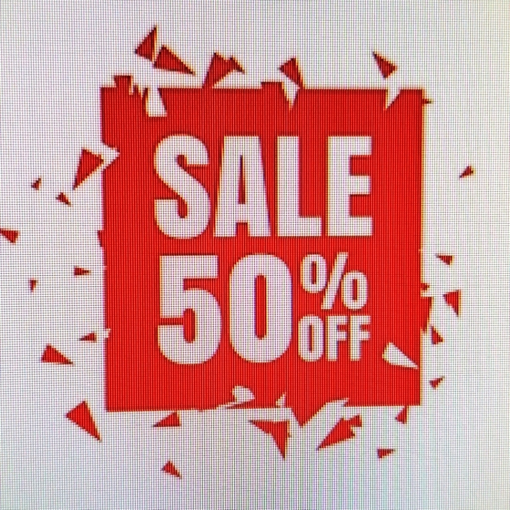Everything $25 and up is 50%OFF- 9/15-9/19!!